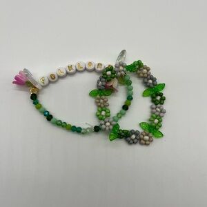 Folklore inspired beaded bracelet set